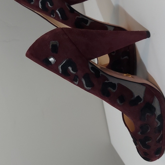 Prada Leopard Print Heels Pumps Size 38.5 - Picture 10 of 13